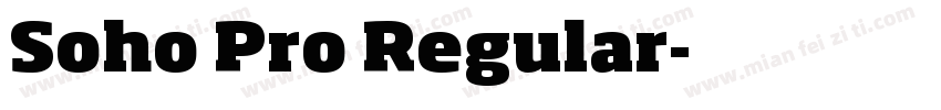 Soho Pro Regular字体转换